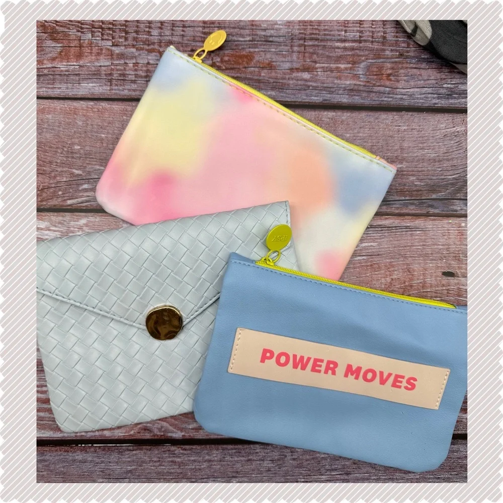 IPSY Set of 3 cosmetic makeup zipper bags NEW!